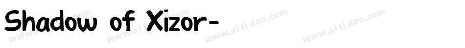 Shadow of Xizor字体转换